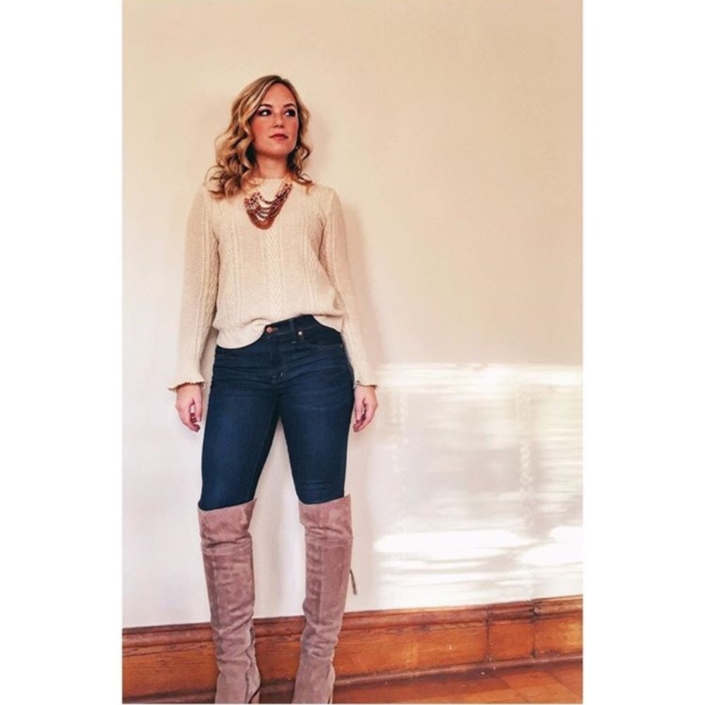 Taupe France Sarto OTK Tassel Boots